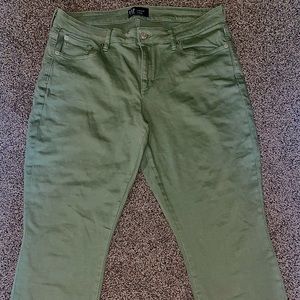 Gap Denim Cropped Curvy Legging, Army Green